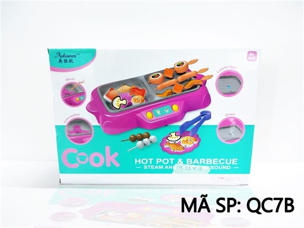 QC7B HỘP BẾP LẨU NƯỚNG SƯƠNG MÙ PIN COOK