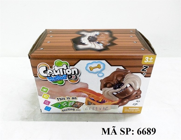 6689  HỘP CHÓ MẶT XỆ PIN CANH XƯƠNG, CẮN TAY
