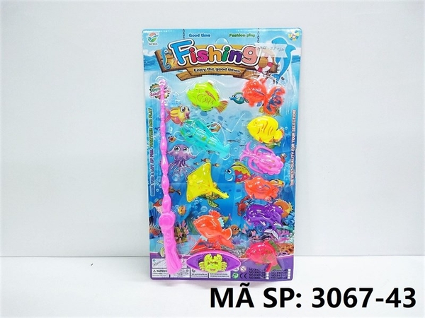 3067-43 VỈ CÂU CÁ 1 CẦN HÍT 11C (MỰC, CÁ, ĐUỐI, CÁ HEO, CUA, TÔM ) 3067-
