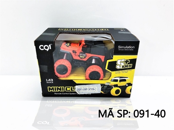 _091-40B HỘP XE JEEP ĐỊA HÌNH ĐIỀU KHIỂN 7 ĐỘNG TÁC, CÓ SẠC, TL 1:43 091-31, 091-40