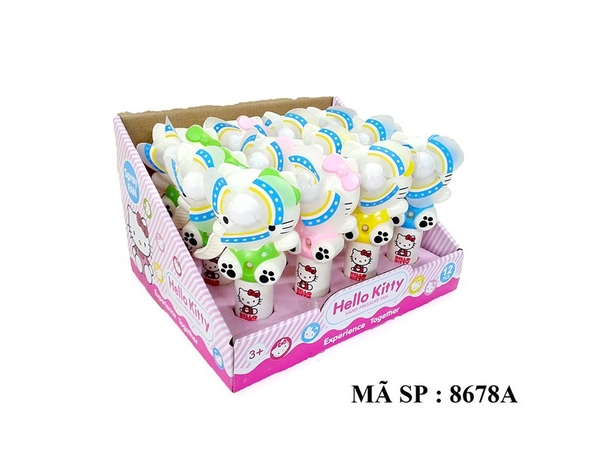 8678A (TÍNH CÁI) HỘP QUẠT BÓP TAY PHUN NƯỚC KITTY 12C (TÍNH CÁI)