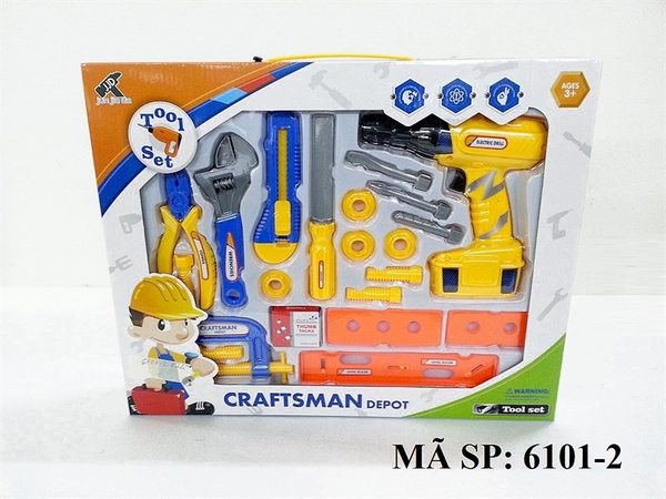 6101-2 HỘP KỀM BÚA KHOAN, CƯA, DAO, ỐC, VÍT