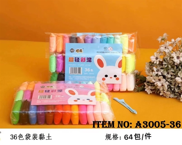 A3005-36 TÚI ĐẤT SÉT TỰ KHÔ 36 MÀU