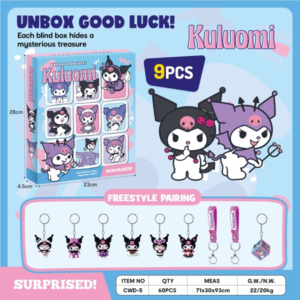 CWD-5  HỘP MÓC KHÓA SANRIO 9C