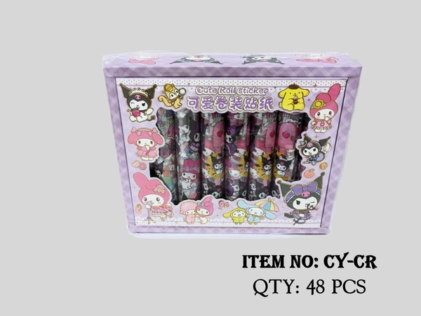 CY-CR  HỘP 24 CUỘN MIẾNG DÁN STICKER ĐỦ MẪU