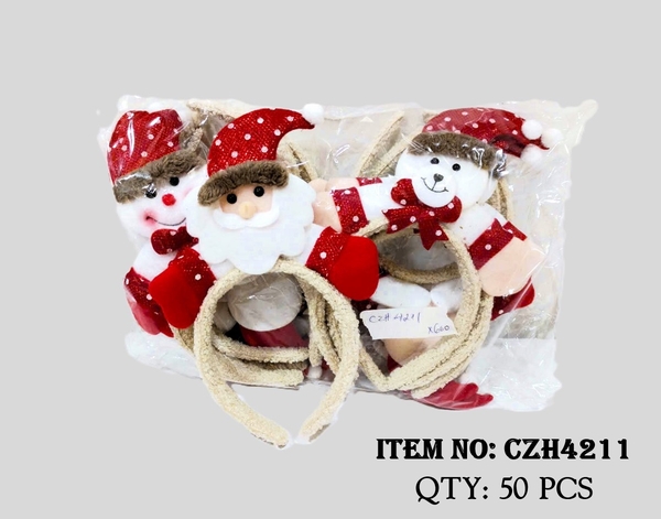 CZH4211  TÚI 12C CÀI TÓC NOEL NGƯỜI TUYẾT