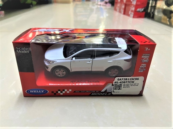 WL-43677CW HỘP XE MÔ HÌNH 1:36 HUYDAI SANTAFE