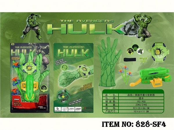 828-SF4 VỈ BAO TAY NGƯỜI XANH + ĐỒNG HỒ BẮN HÍT 3C