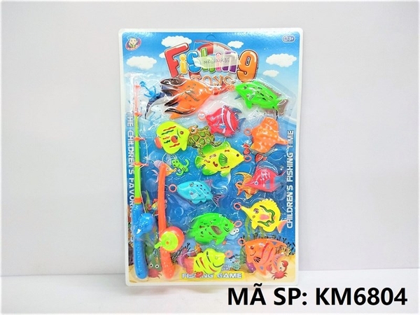 KM6804 VỈ CÂU CÁ 2 CẦN + 12C