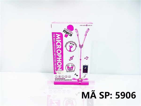 5906 HỘP MICRO KARAOKE PIN NHẠC KẾT NỐI ĐT Star Party mp3