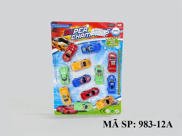 983-12A VỈ XE HƠI LAMBORGHINI, FERRARI TRỚN 12C (CÓ CẢN)