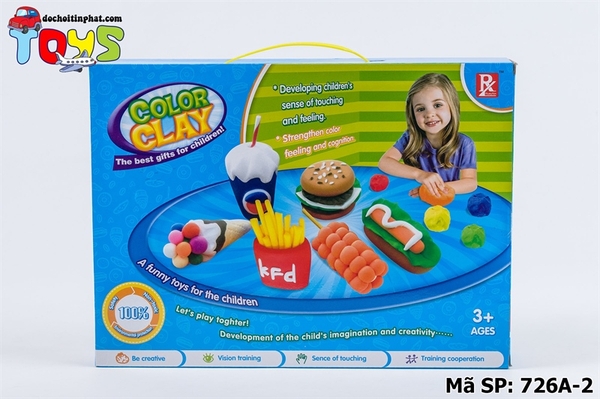 726A-2 HỘP BẾP ĐẤT SÉT LÀM BÁNH KEM 6 HŨ