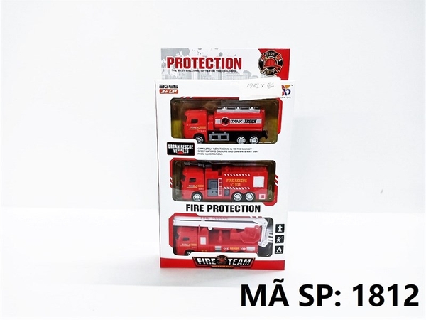 1812 HỘP XE CÔNG TRÌNH CỨU HỎA TRỚN 3C