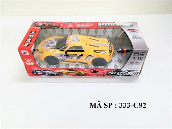 333-C92 HỘP XE HƠI FERRARI ĐK 7 Đ.TÁC ĐÈN CÓ SẠC 1:16 (SỐ 5.8)