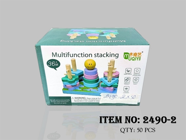 2490-2 HỘP XẾP HÌNH GỖ ĐA NĂNG