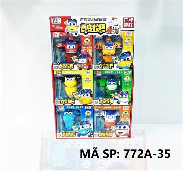 772A-35 HỘP RÁP XE BUS GOGOBUS BIẾN HÌNH ROBO HỘP 6C