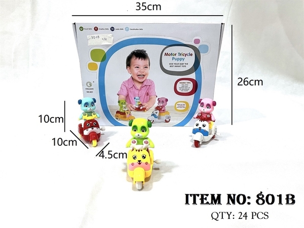 801B  HỘP CHÓ NGỒI XE SPACY CÓT 12C LẮC ĐẦU