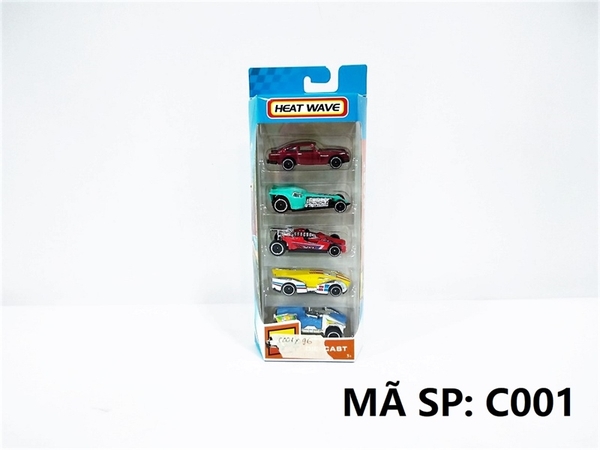 C001 HỘP XE HƠI, ĐUA SẮT TRỚN 5C