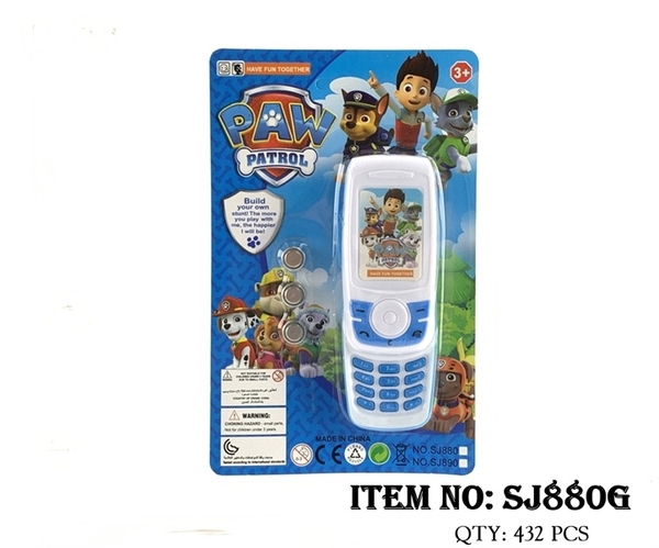 SJ880G VỈ ĐIỆN THOẠI TRƯỢT CHÓ CỨU HỘ + 3 VIÊN PIN NÚT