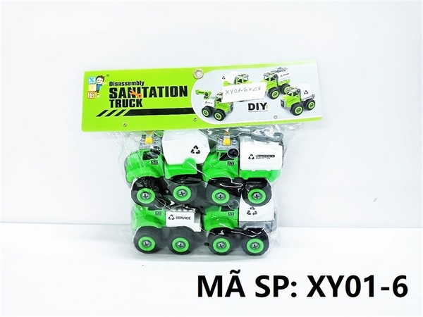 XY01-6 TÚI XE CÔNG TRÌNH VỆ SINH TRỚN 4C ĐỦ MẪU + ỐC VÍT (PVC)