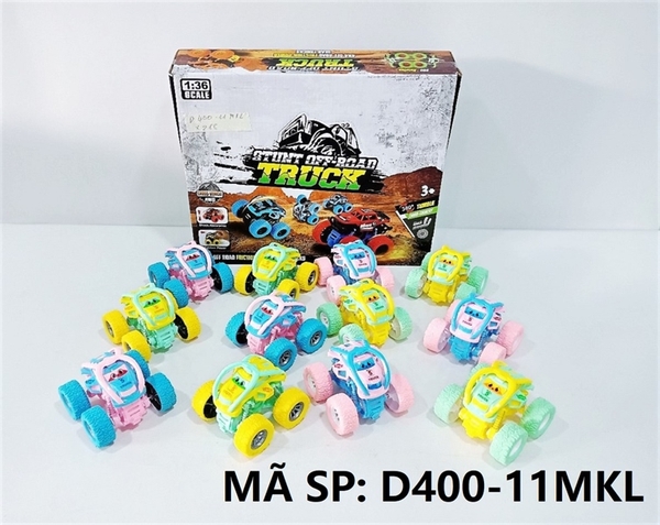 D400-11MKL HỘP XE HƠI ĐỊA HÌNH TRỚN 12C ĐỦ MÀU D400-11, D400-15