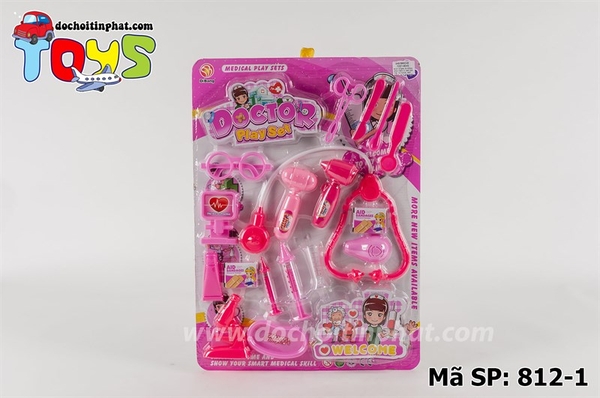 MC812-1 VĨ BÁC SĨ HỒNG KÍNH HIỂN VI, MÁY ĐO TIM, TAI NGHE, MẮT KIẾNG, BÚA, KIM BƠM