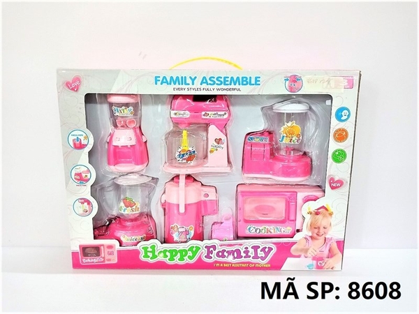 8608 HỘP BẾP 6 MÓN (MÁY ĐÁNH TRỨNG, MÁY XAY SINH TỐ, LÒ NƯỚNG, MÁY NƯỚC NÓNG LẠNH, BÌNH NƯỚC NÓNG) 8607, 8608