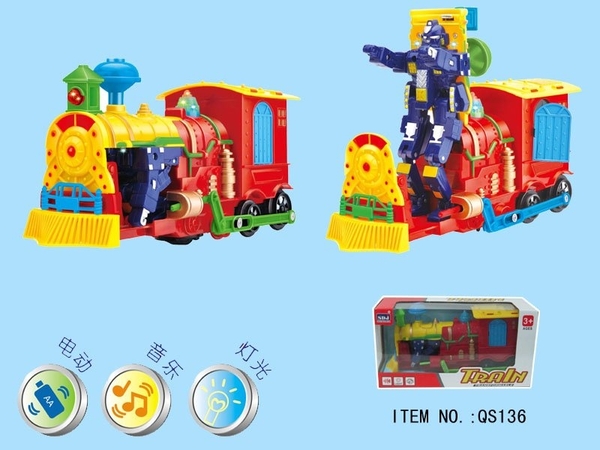 QS136 HỘP ĐẦU XE LỬA PIN BIẾN HÌNH ROBO