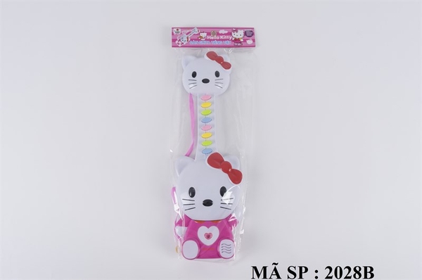 2028B  TÚI ĐÀN GHITA PIN MÈO KITTY 8 PHÍM TIẾNG VIỆT (CÓ DÂY)