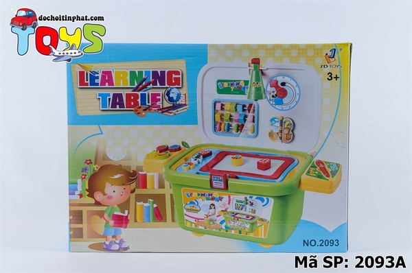 2093A HỘP BÀN HỌC VẼ VALI XE KÉO 18 MÓN