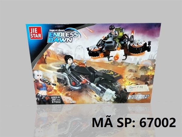 67002 HỘP LOGO RÁP XE MOTO 381 MIẾNG JIE STAR