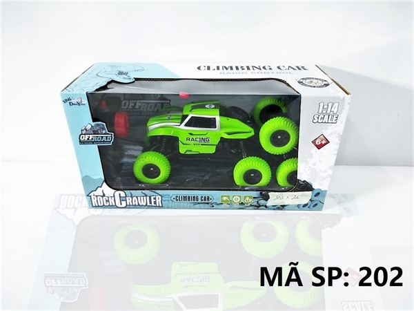 202 HỘP XE JEEP ĐỊA HÌNH 8 BÁNH ĐK 7 Đ.TÁC, CẦN GẠT XOAY, CÓ SẠC TL 1:14 Rock Crawler 201, 201-1, 201P, 202, 202-1, 202P, 203, 203-1, 203P