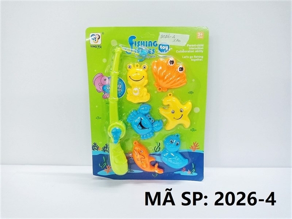 2026-4 VĨ CÂU CÁ 1 CẦN MÓC 6C (ẾCH, CUA, VỊT, SÒ, SAO BIỂN, CÁ HEO)