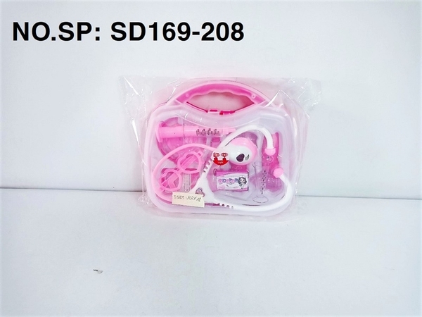 SD169-208 HỘP VALI BÁC SĨ TAI NGHE PIN NÚT ĐÈN, MẮT KIẾNG, ỐNG TIÊM