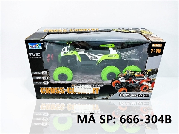 666-304B HỘP MOTO ĐỊA HÌNH ĐK CÓ SẠC TL 1:18 Cross Country