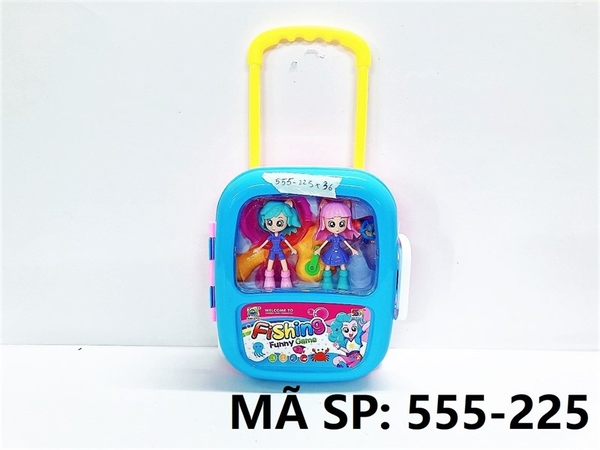 555-225 HỘP VALI KÉO CÂU CÁ NƯỚC + 2C BÉ