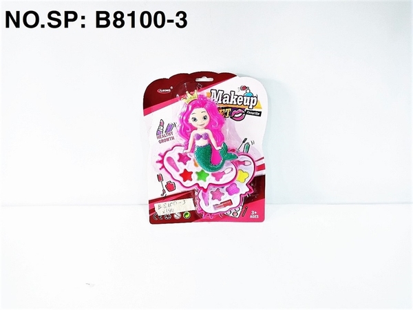 B8100-3 VỈ PHẤN TRANG ĐIỂM BABY NGƯỜI CÁ VƯƠNG MIỆN 2 TẦNG Makeup Set