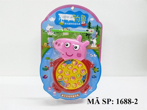 1688-2 VỈ CÂU CÁ PIN HEO HỒNG