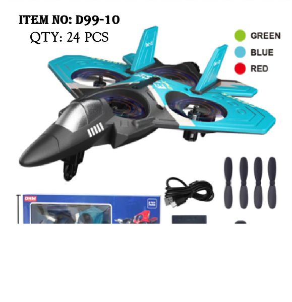 D99-10 HỘP MÁY BAY ĐIỀU KHIỂN TRÊN KHÔNG 7 ĐỘNG TÁC, 4 CÁNH QUẠT, SẠC USB