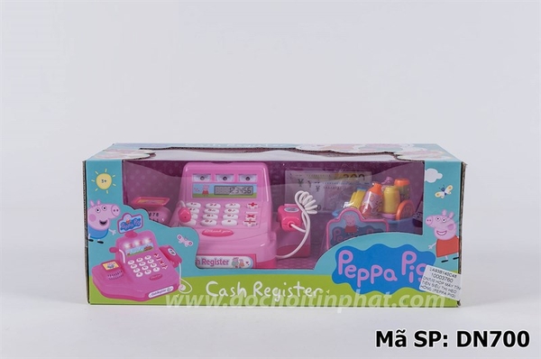 DN700 HỘP MÁY TÍNH TIỀN SIÊU THỊ HEO HỒNG (PEPPA PIG)