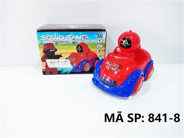 841-8 HỘP XE HƠI CAR SQUID GAME PIN NHẠC ĐÈN + 1 NGƯỜI