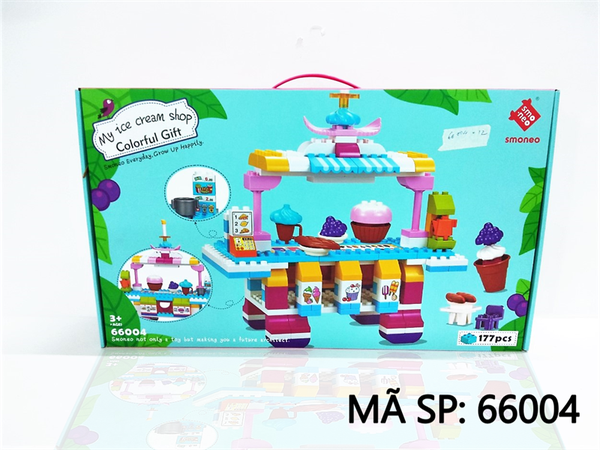 66004  HỘP LOGO RÁP KỆ QUẦY BÁN KEM 177 MIẾNG