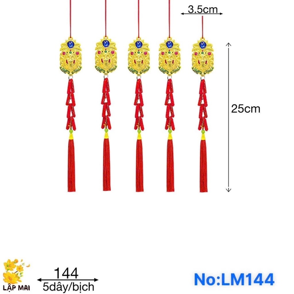 LM144 THẦN TÀI PHÁO NHUNG NHÍ (TÚI 5 DÂY)