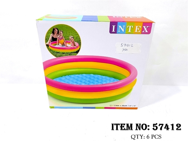 57412 HỘP PHAO HỒ BƠI INTEX 1.14m x 25cm | 45