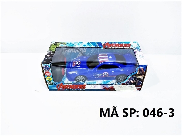 _046-3 HỘP XE HƠI CAPTIAN ĐK 7 Đ.TÁC, KHÔNG SẠC, TL 1:18 Avengers End Game