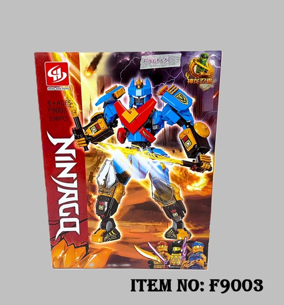 F9003  HỘP LOGO RÁP ROBO NINJA 538 MIẾNG