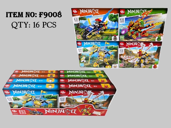 F9008  HỘP LOGO RÁP ROBO NINJA HỘP 8C