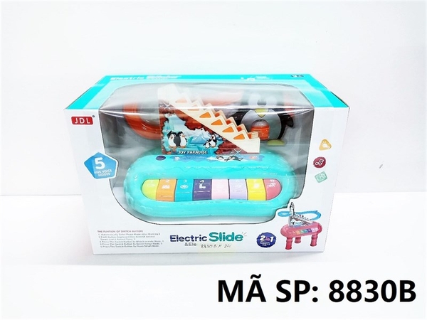 8830B HỘP ĐÀN ORGAN PIN + CHIM CÁNH CỤT LEO THANG 2 IN 1