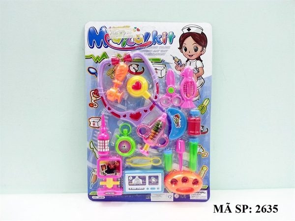 2635 VỈ BÁC SĨ TAI NGHE, KÉO, MÁY SIÊU ÂM, X QUANG, ĐO HUYẾT ÁP, ỐNG KIM