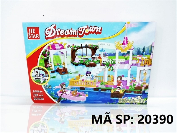 20390 HỘP LOGO RÁP TIỆC SÂN VƯỜN BỜ HỒ 769 MIẾNG JIE STAR